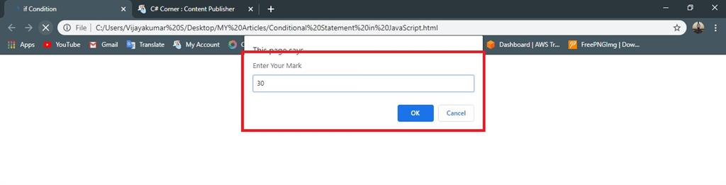 javascript assign conditional to variable